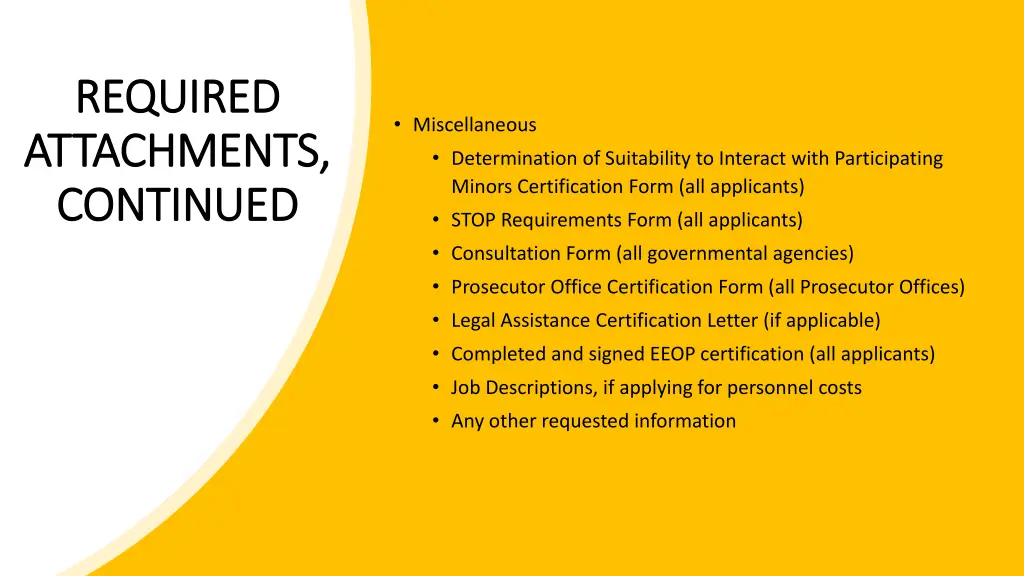 required required attachments attachments 1