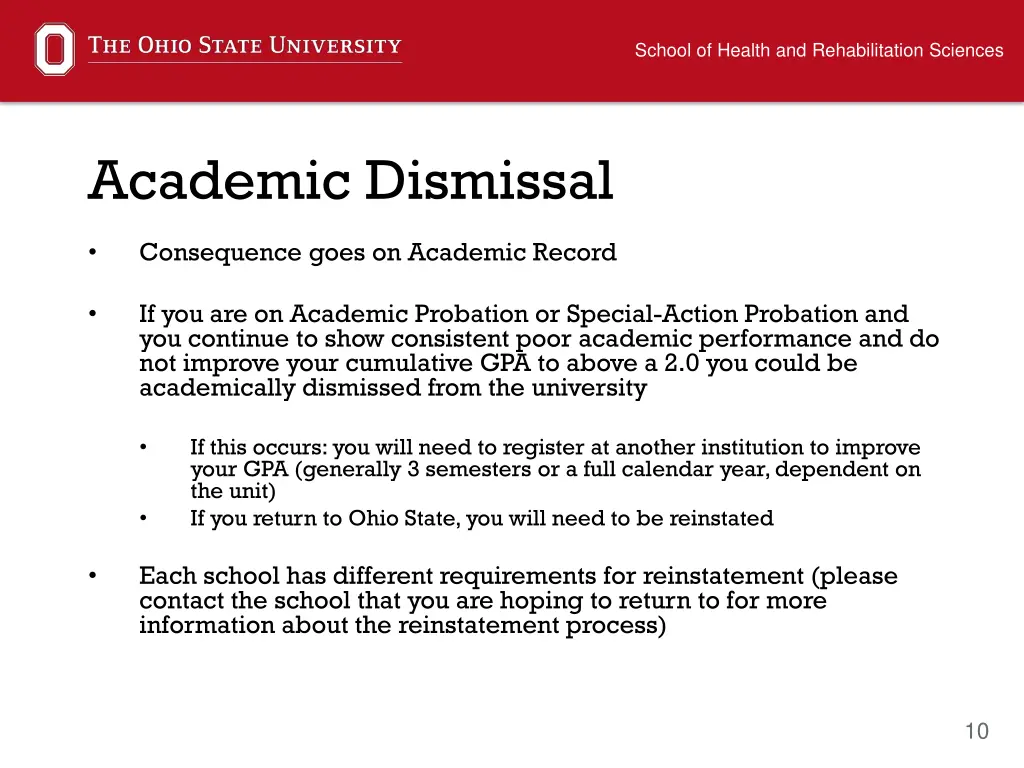 school of health and rehabilitation sciences 8