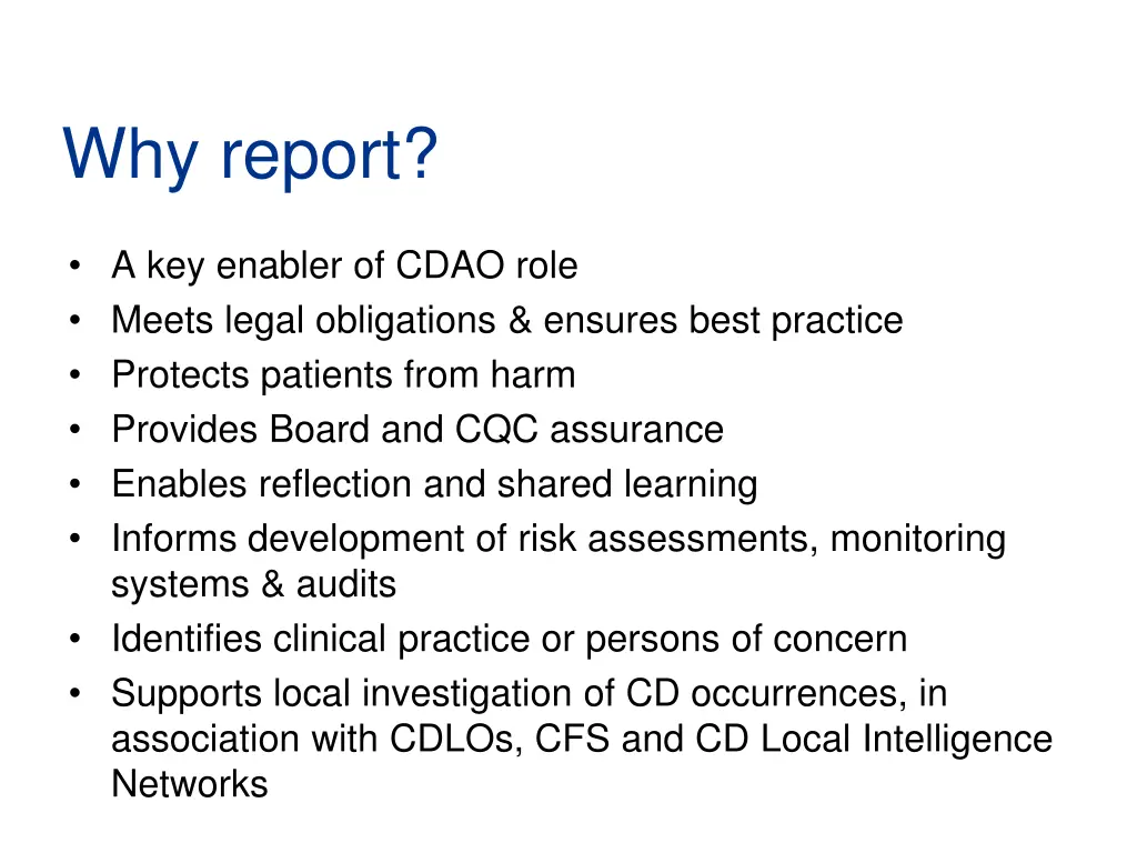 why report