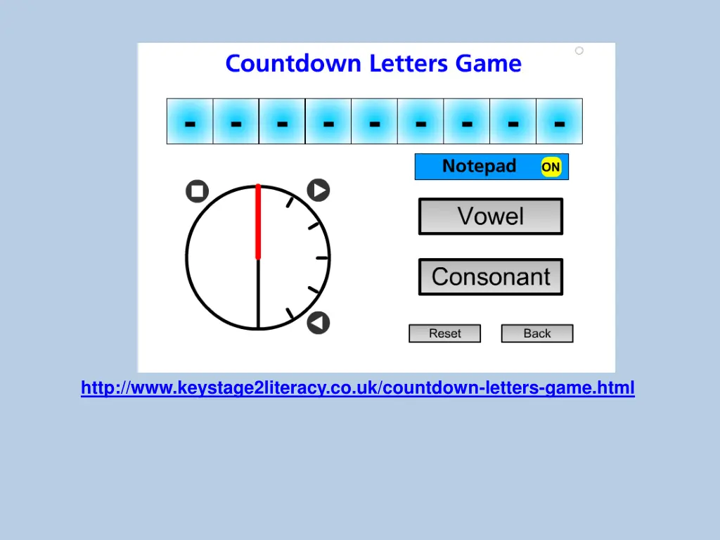 http www keystage2literacy co uk countdown