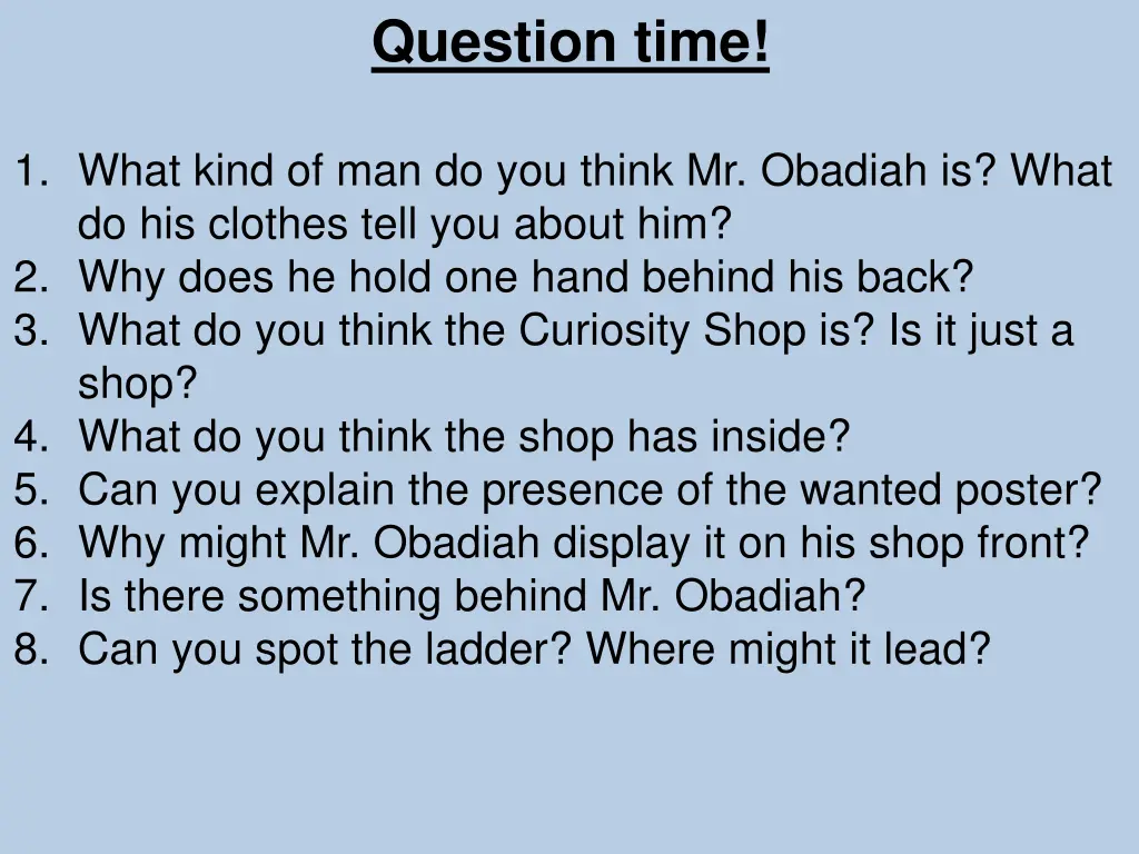 question time