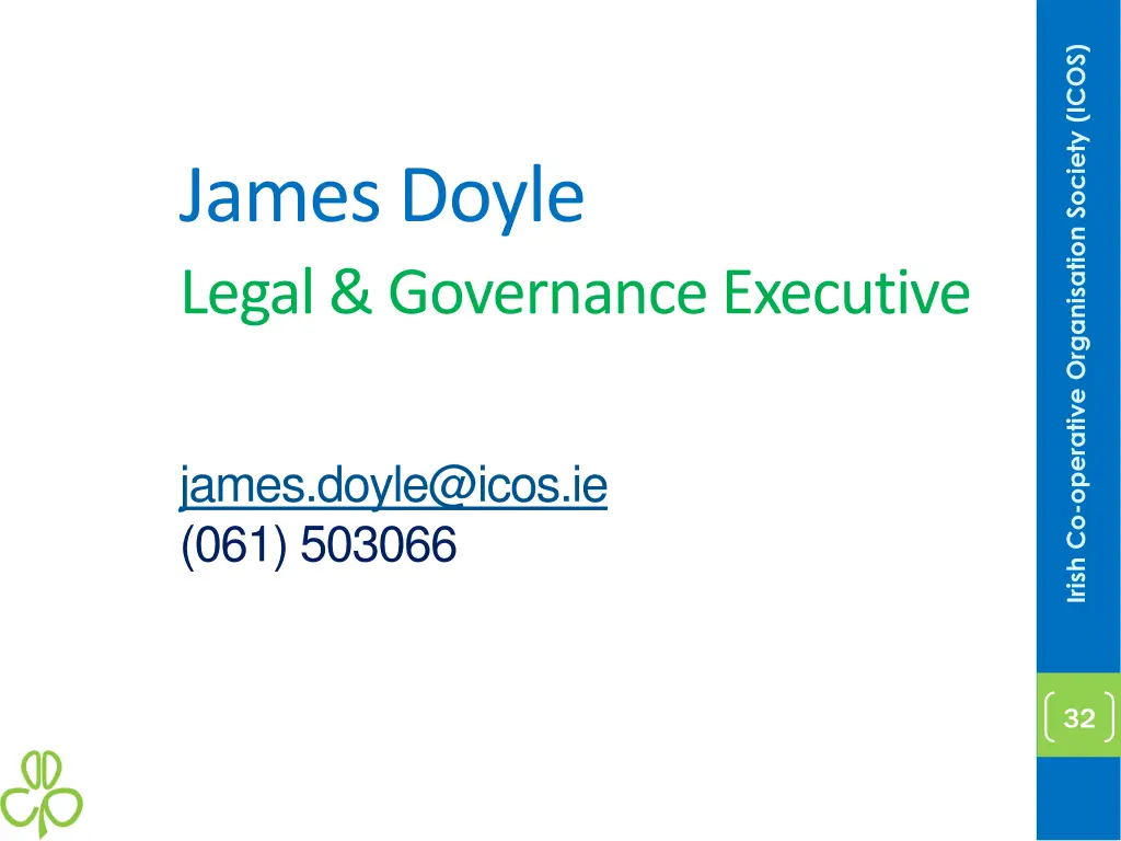 irish co operative organisation society icos 30
