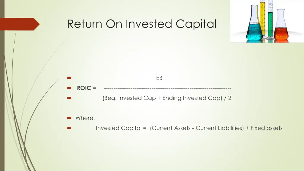 return on invested capital