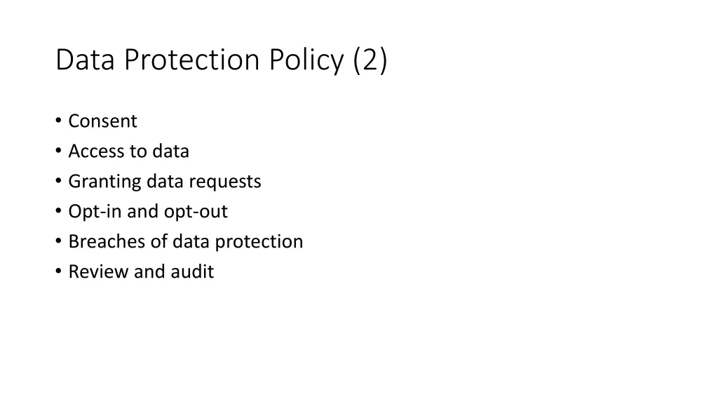 data protection policy 2