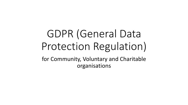 gdpr general data protection regulation