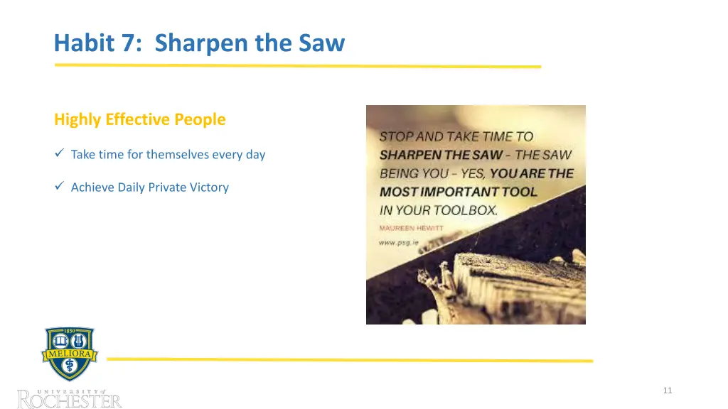 habit 7 sharpen the saw october 30 2018 p2p staff