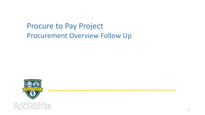 procure to pay project procurement overview