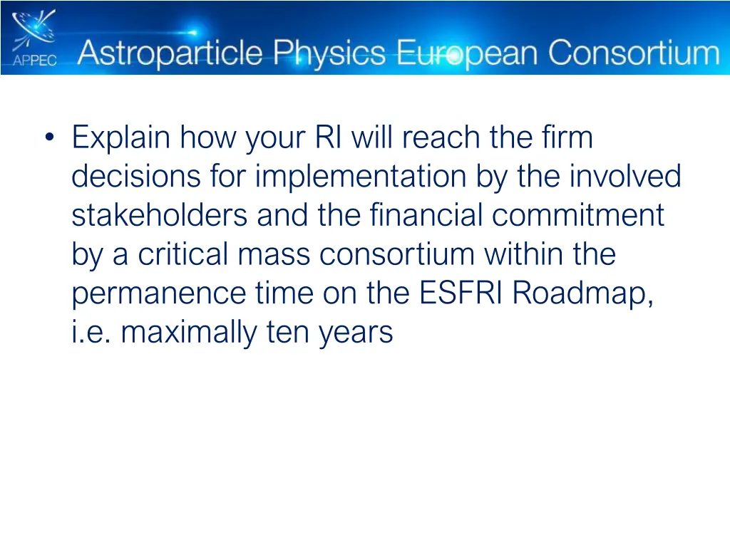 explain how your ri will reach the firm decisions