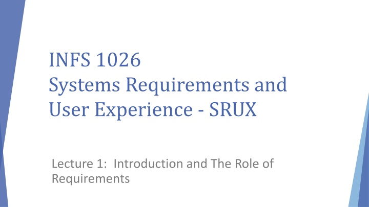 infs 1026 systems requirements and user