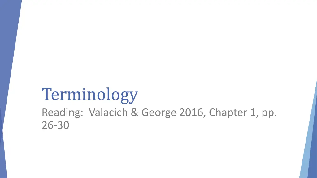 terminology reading valacich george 2016 chapter