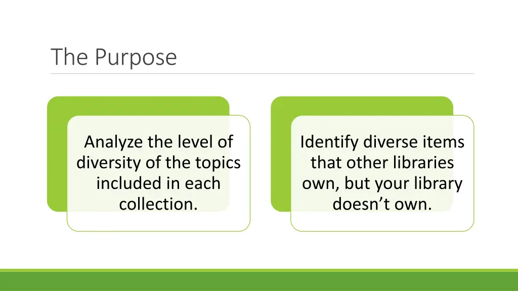 the purpose