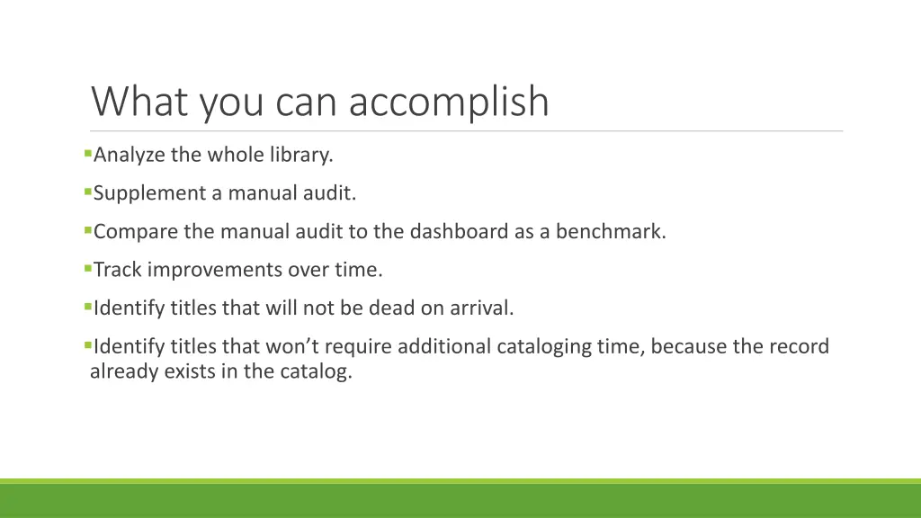 what you can accomplish