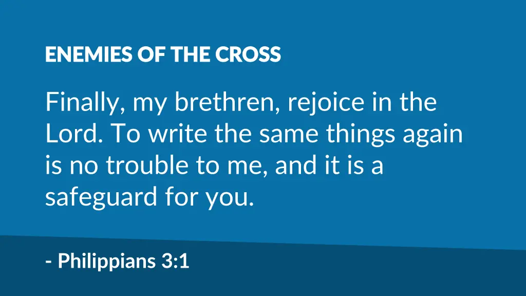 enemies of the cross enemies of the cross