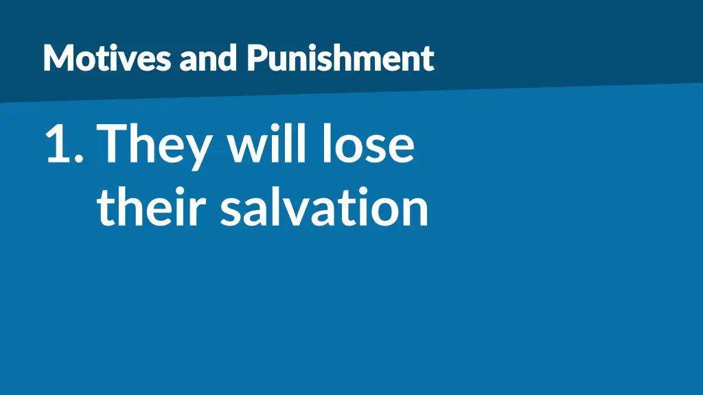 motives and punishment motives and punishment