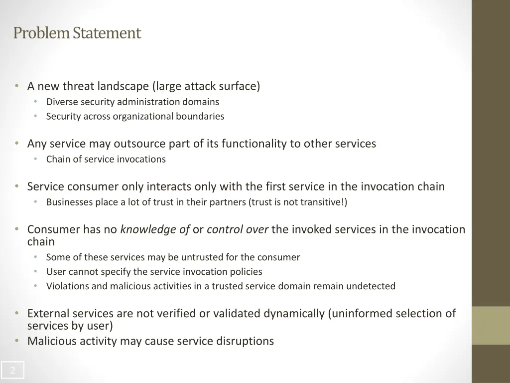 problem statement