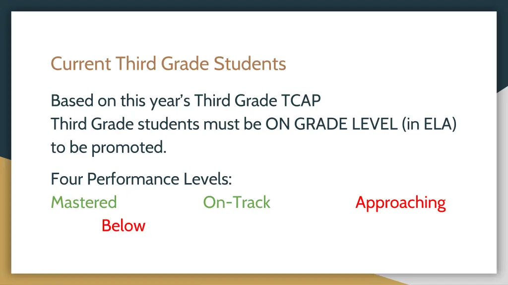 current third grade students