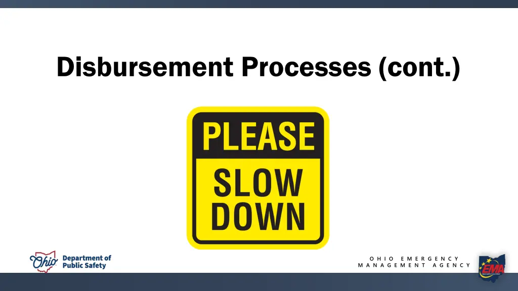 disbursement processes cont