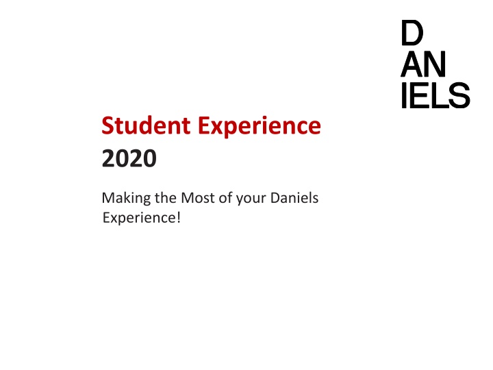student experience 2020