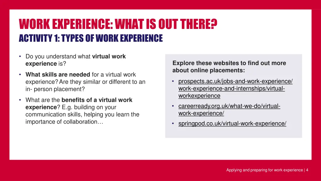 workexperience whatisoutthere activity1 1