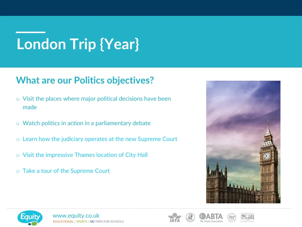 london trip year