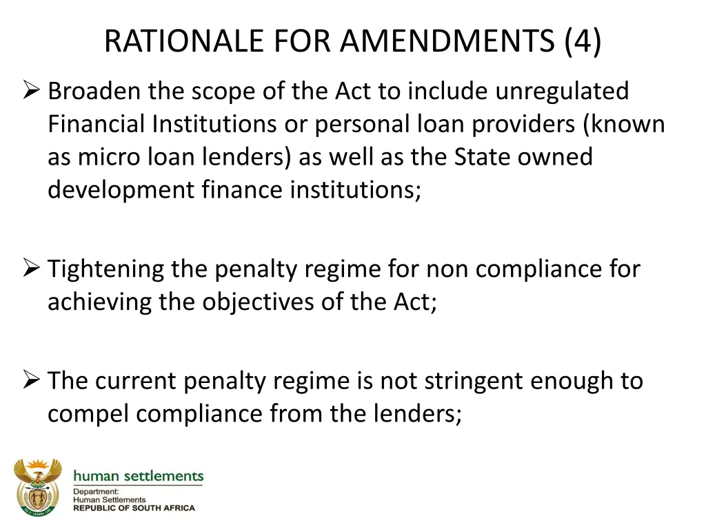 rationale for amendments 4