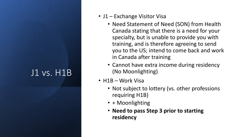 j1 exchange visitor visa need statement of need