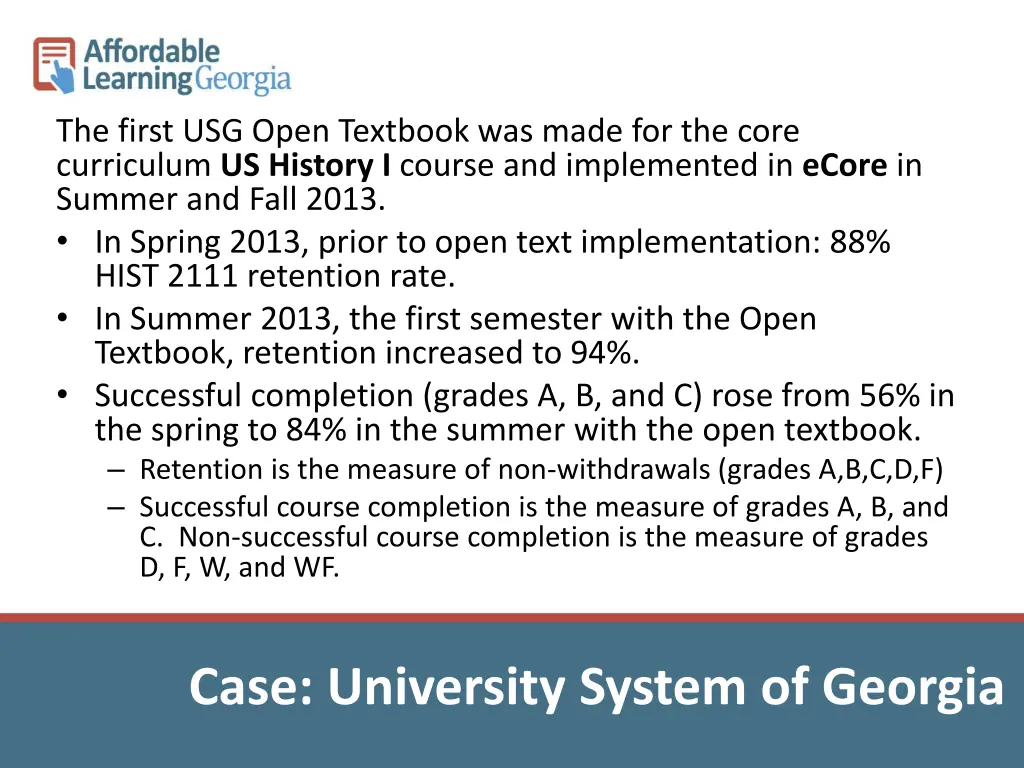 the first usg open textbook was made for the core