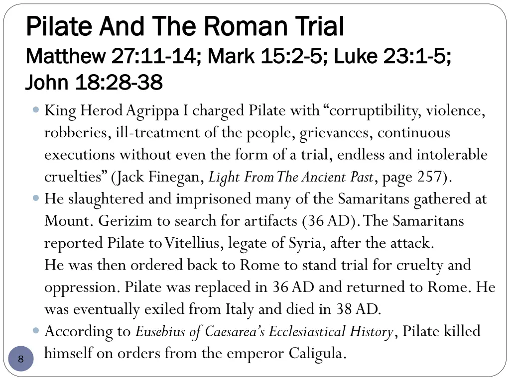 pilate and the roman trial pilate and the roman 2