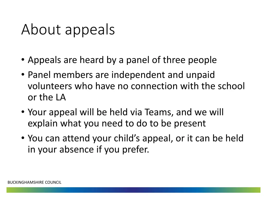 about appeals