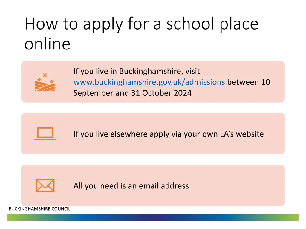 how to apply for a school place online