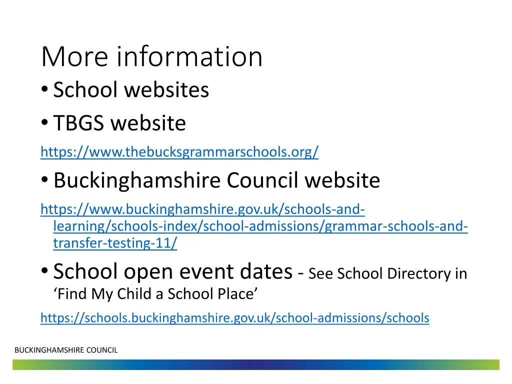 more information school websites tbgs website