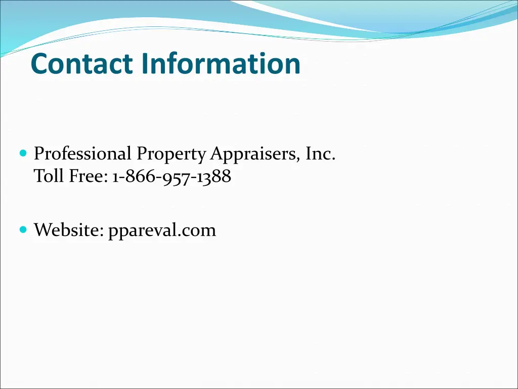 contact information