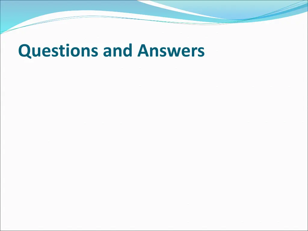 questions and answers