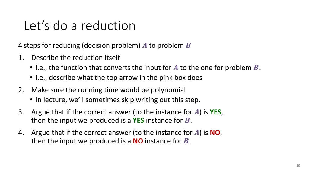 let s do a reduction