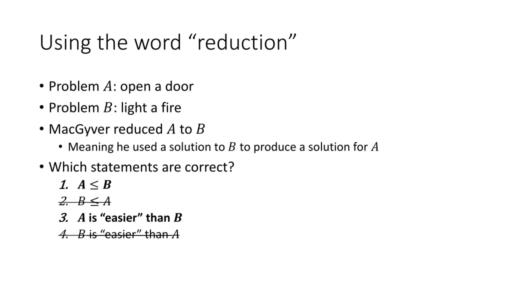 using the word reduction 1