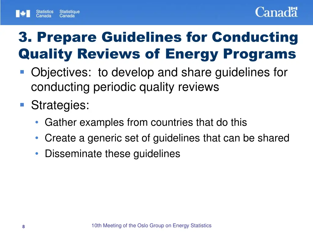 3 prepare guidelines for conducting quality