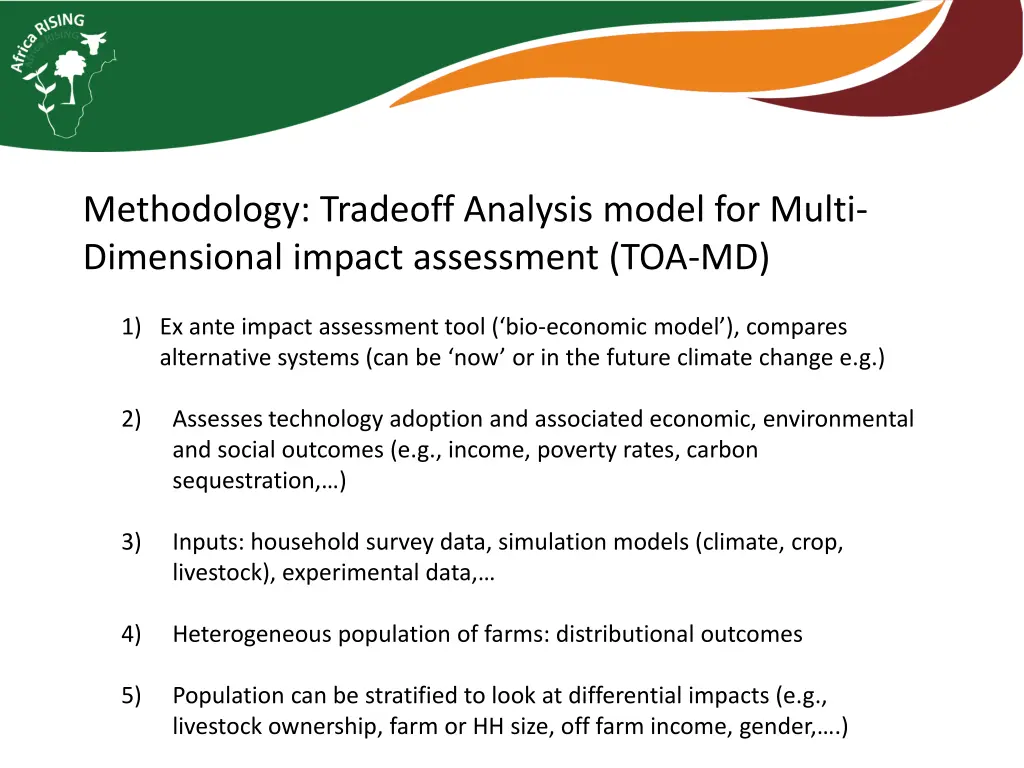 methodology tradeoff analysis model for multi