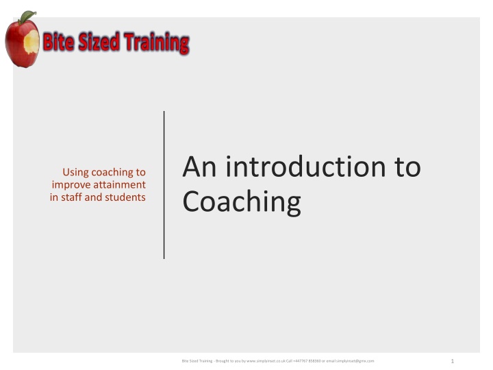 an introduction to coaching
