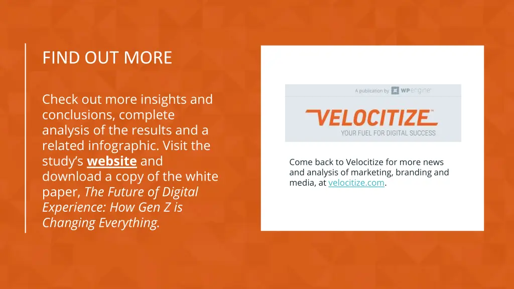 find out more
