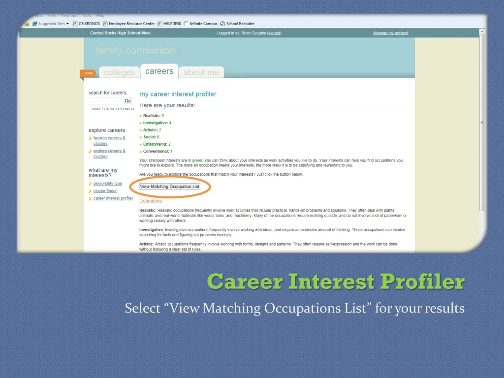 career interest profiler