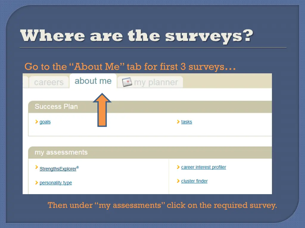 where are the surveys