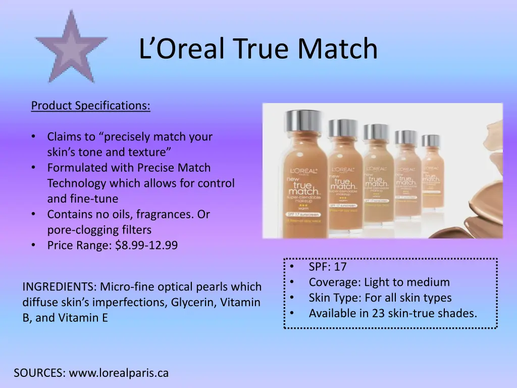 l oreal true match