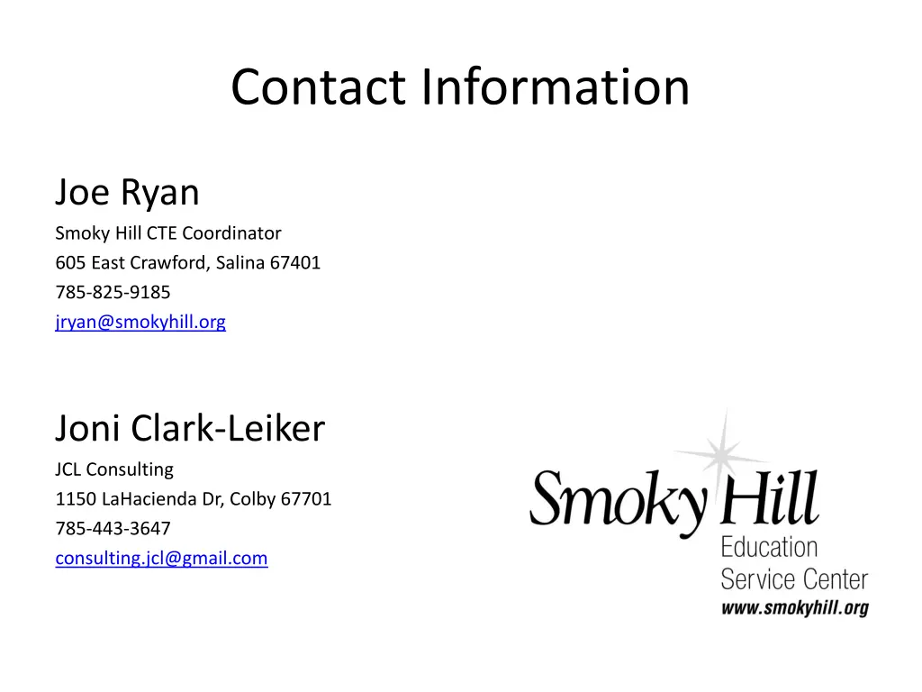 contact information