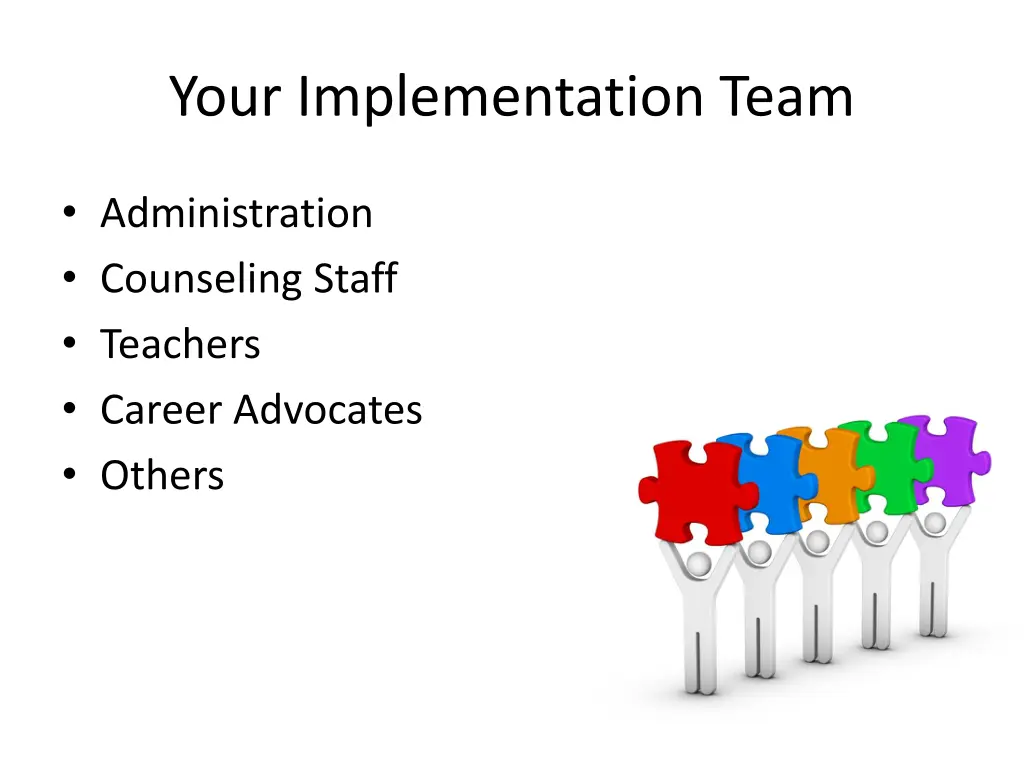 your implementation team