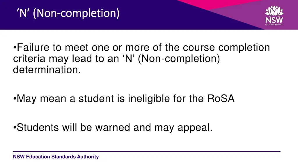 n non n non completion completion