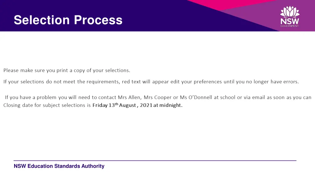selection process 1