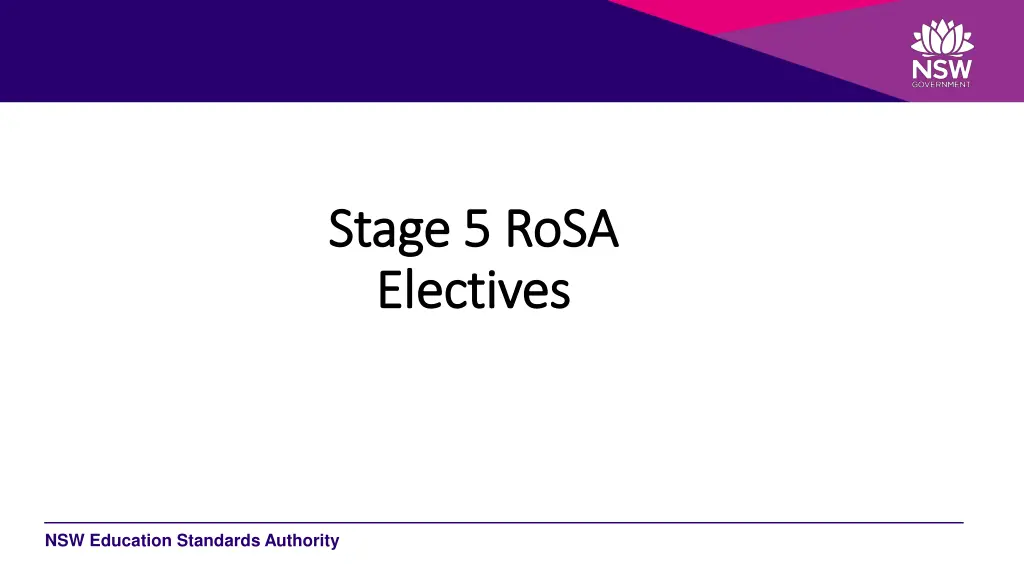 stage 5 rosa stage 5 rosa electives electives
