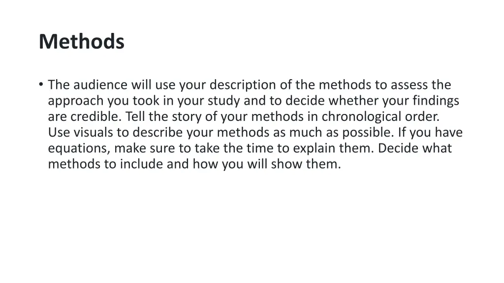 methods