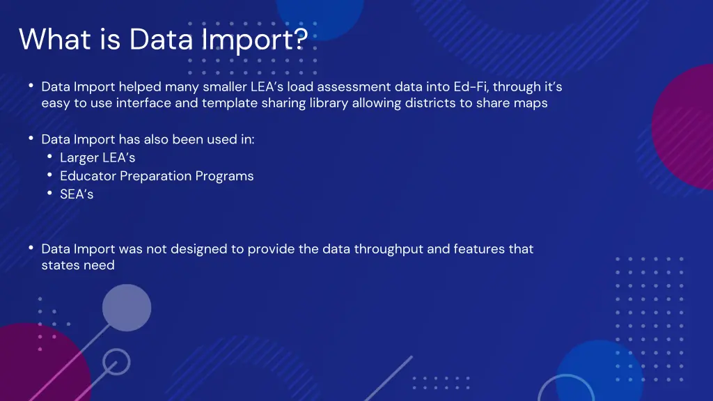 what is data import 1