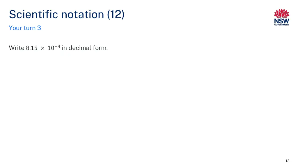 scientific notation 12